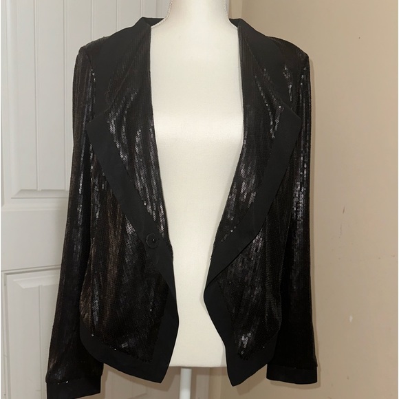 INC international Concept sequin cropped blazer - Picture 1 of 14
